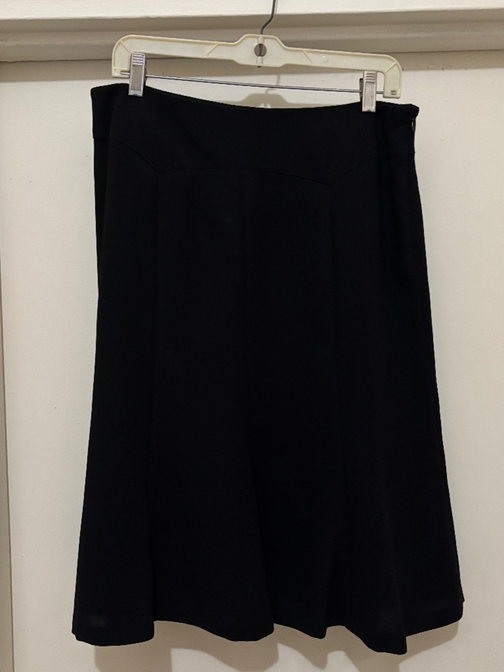 Black tulip hem skirt, knee length, size 10